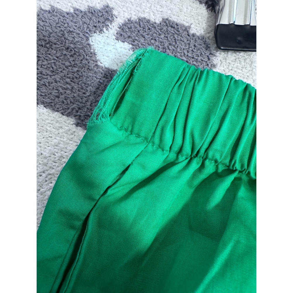 Petal & Pup Callie Set Green Button Down Shirt and Shorts Two Piece Size 4 Flaw - Picture 5 of 6